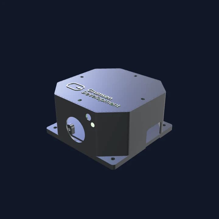 ClipPack camera enclosure shown from above and the front